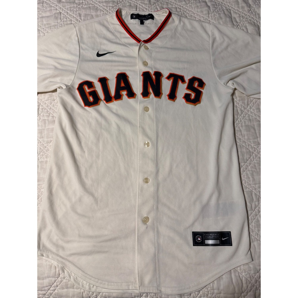 Nike San Francisco Giants Mike Yastrzemski #5 Jersey Mens Small Cream White MLB